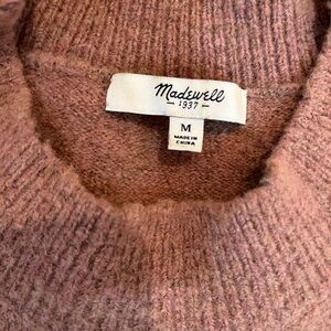 Madewell Women's Dusty Rose Turtleneck Sweater